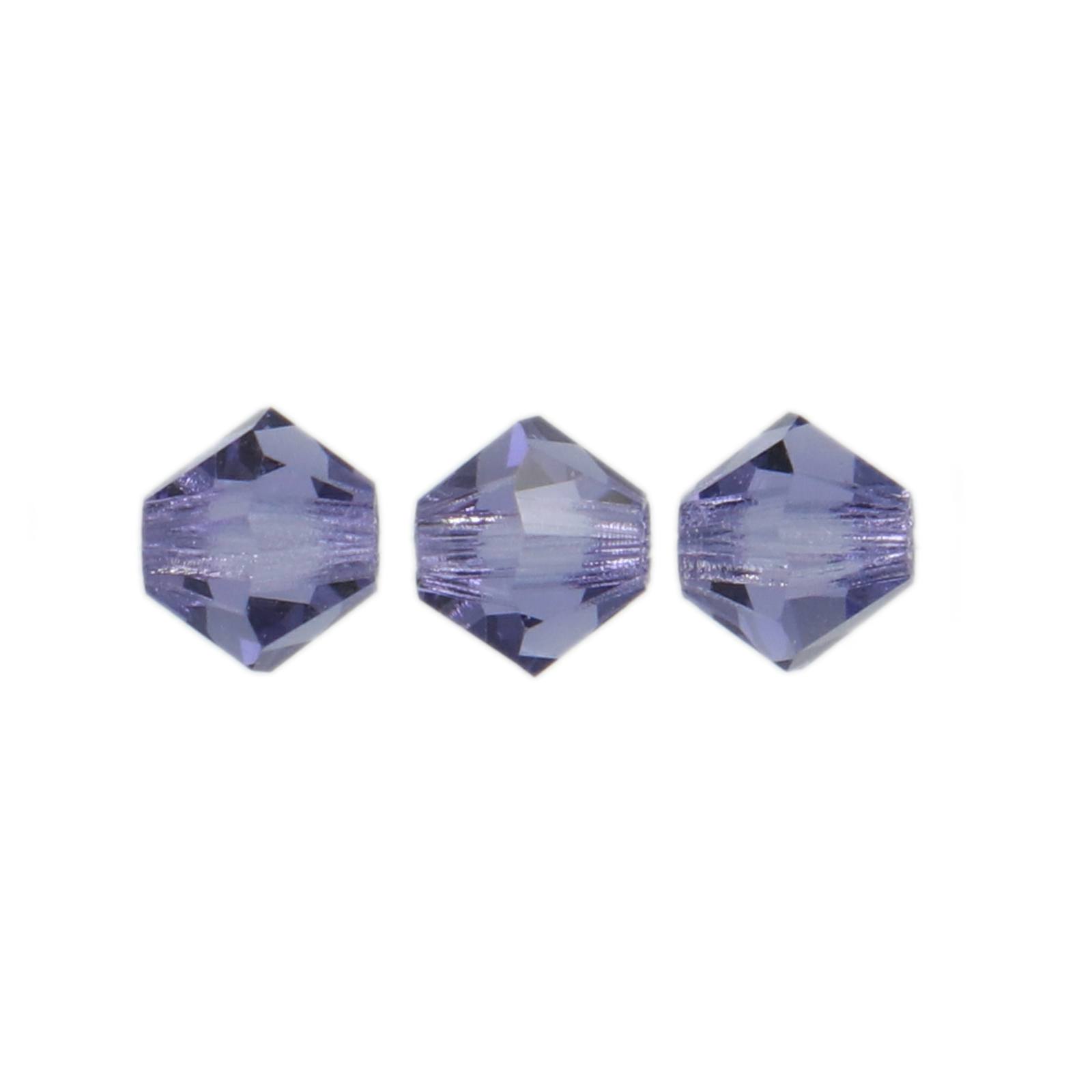 bicone preciosa tanzanite 4mm | 40pc