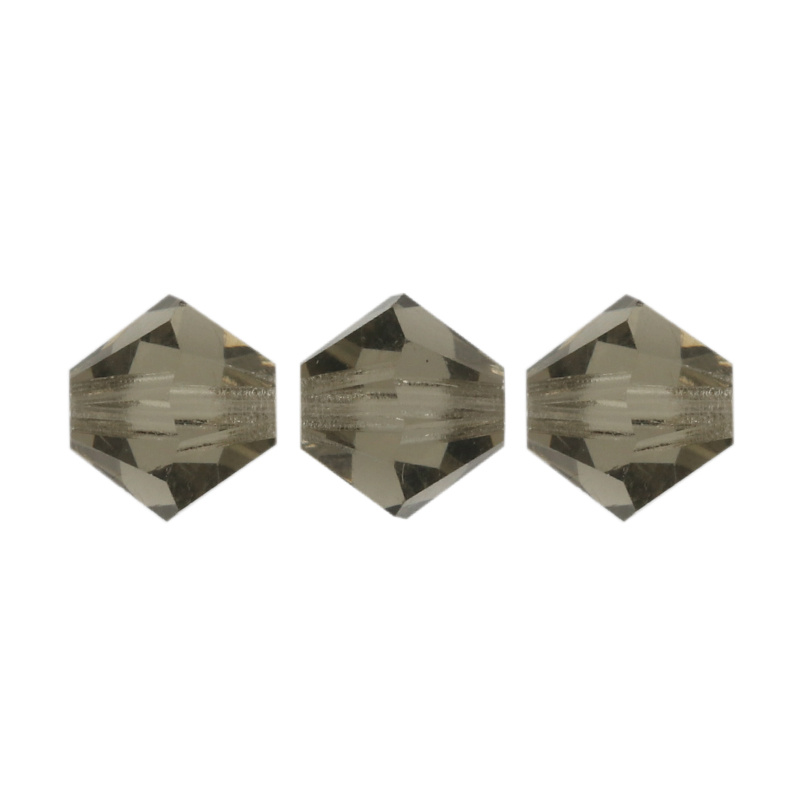 bicone preciosa black diamond 6mm | 24pc