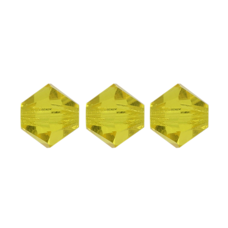 bicone preciosa citrine 6mm | 24pc