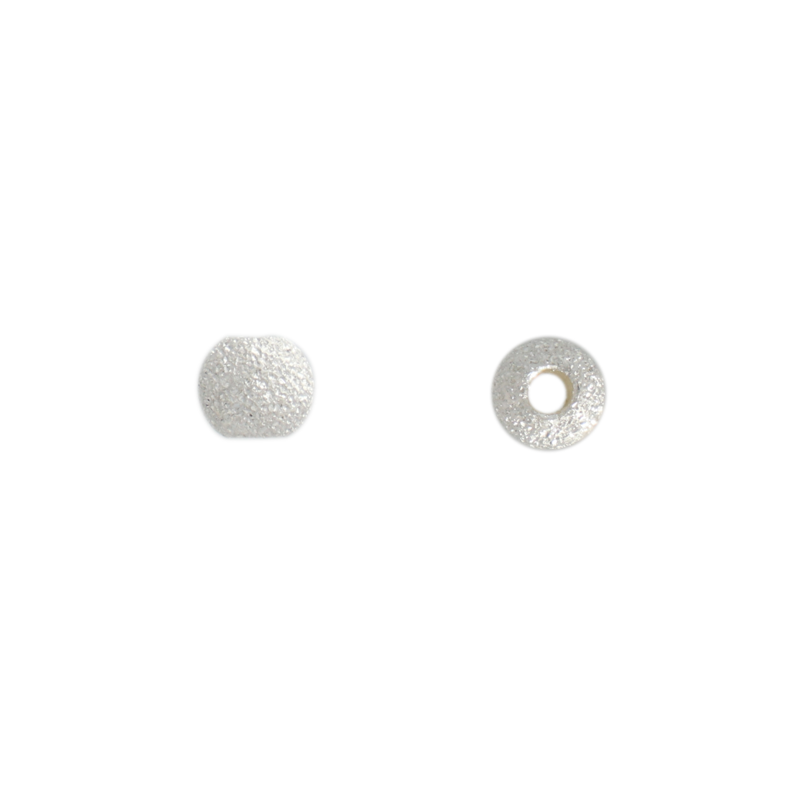 sterling silver bead stardust round 3mm | 12pc