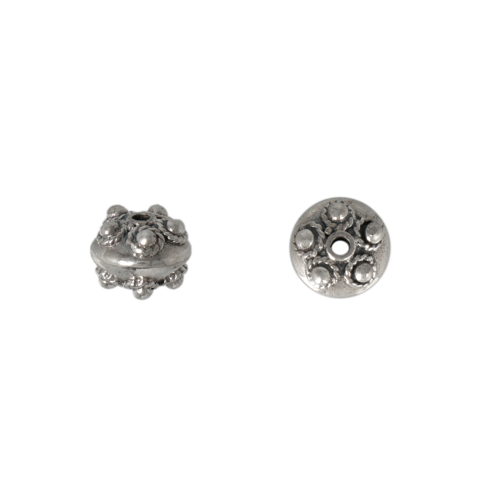 bali sterling silver bead ornate round 8mm | 1pc