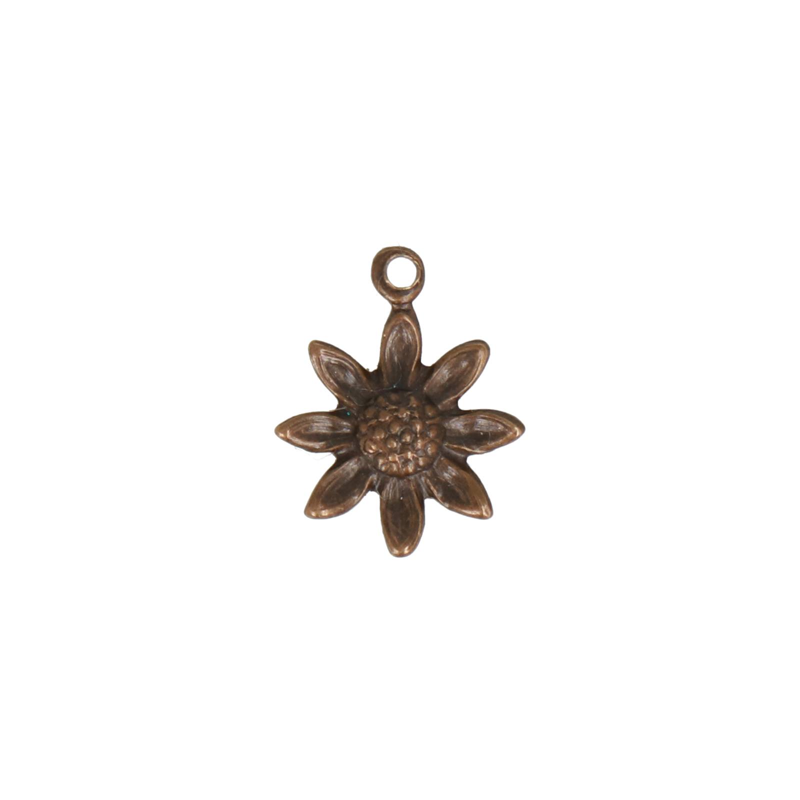 anhänger sonnenblume vintaj natürliche messing vintaj 11mm | 1st