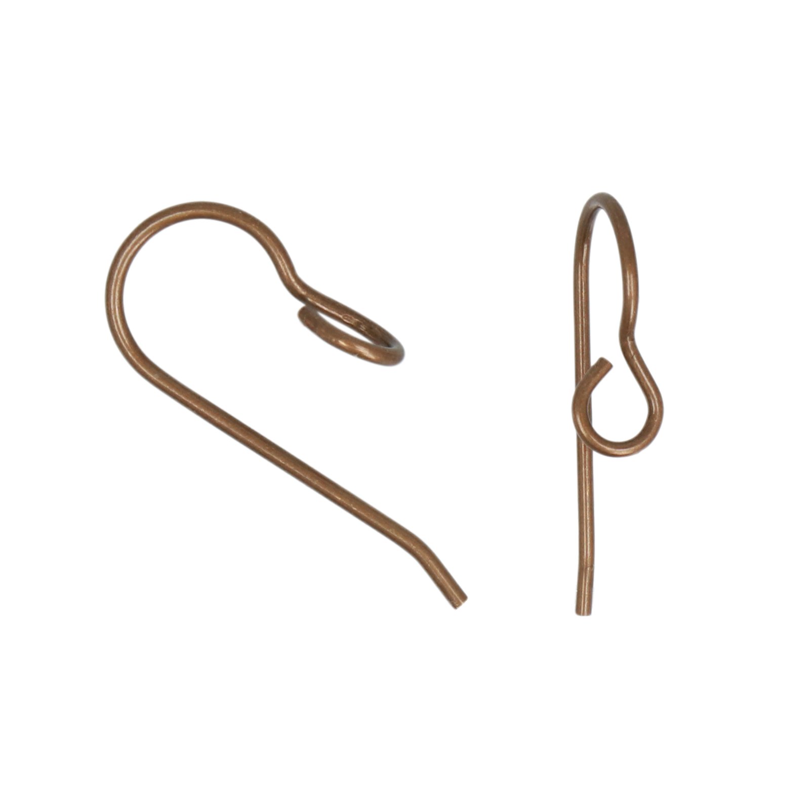 vintaj natural brass french earwire 20mm | 2pc
