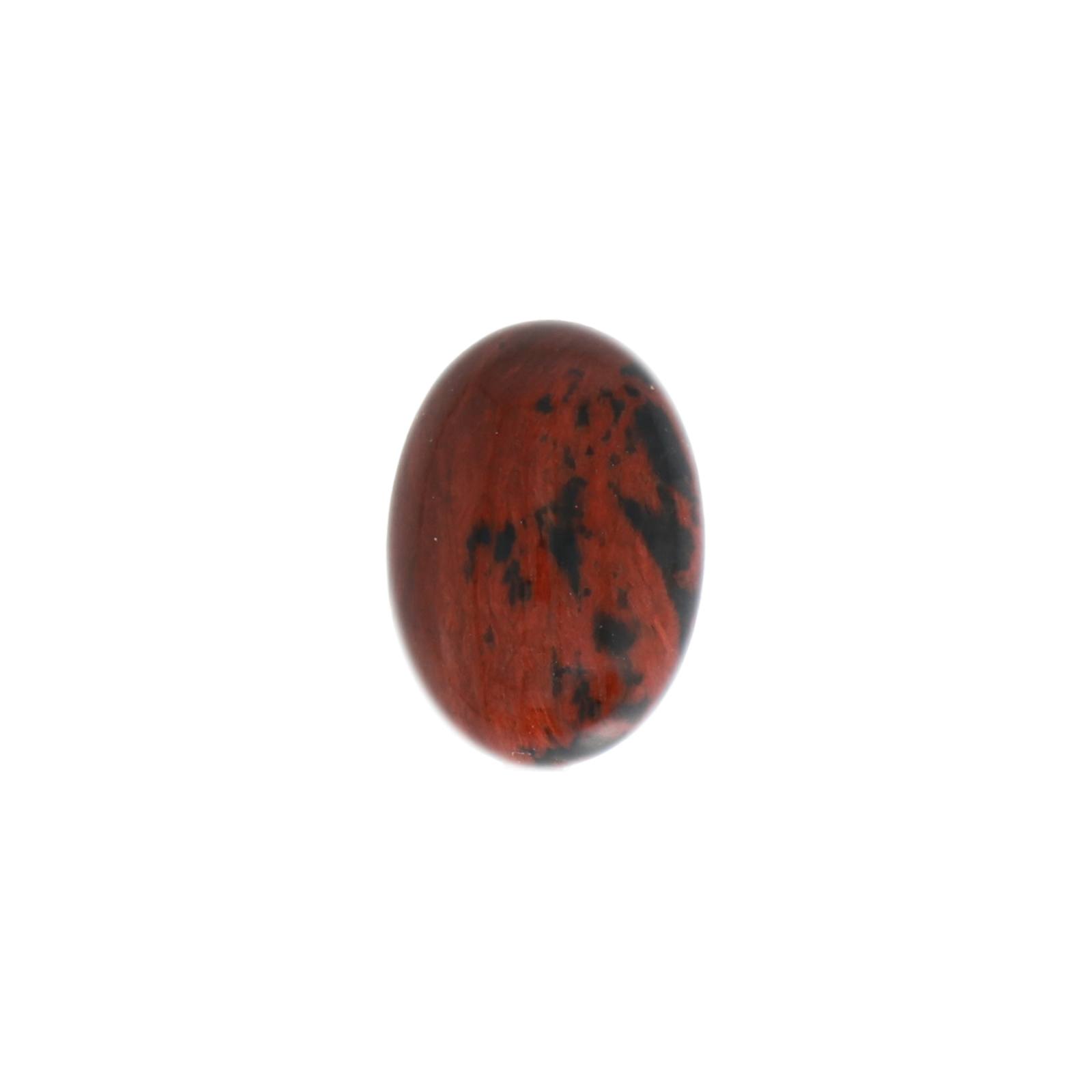 mahogany obsidian cabochon smooth oval 14x10mm | 1pc