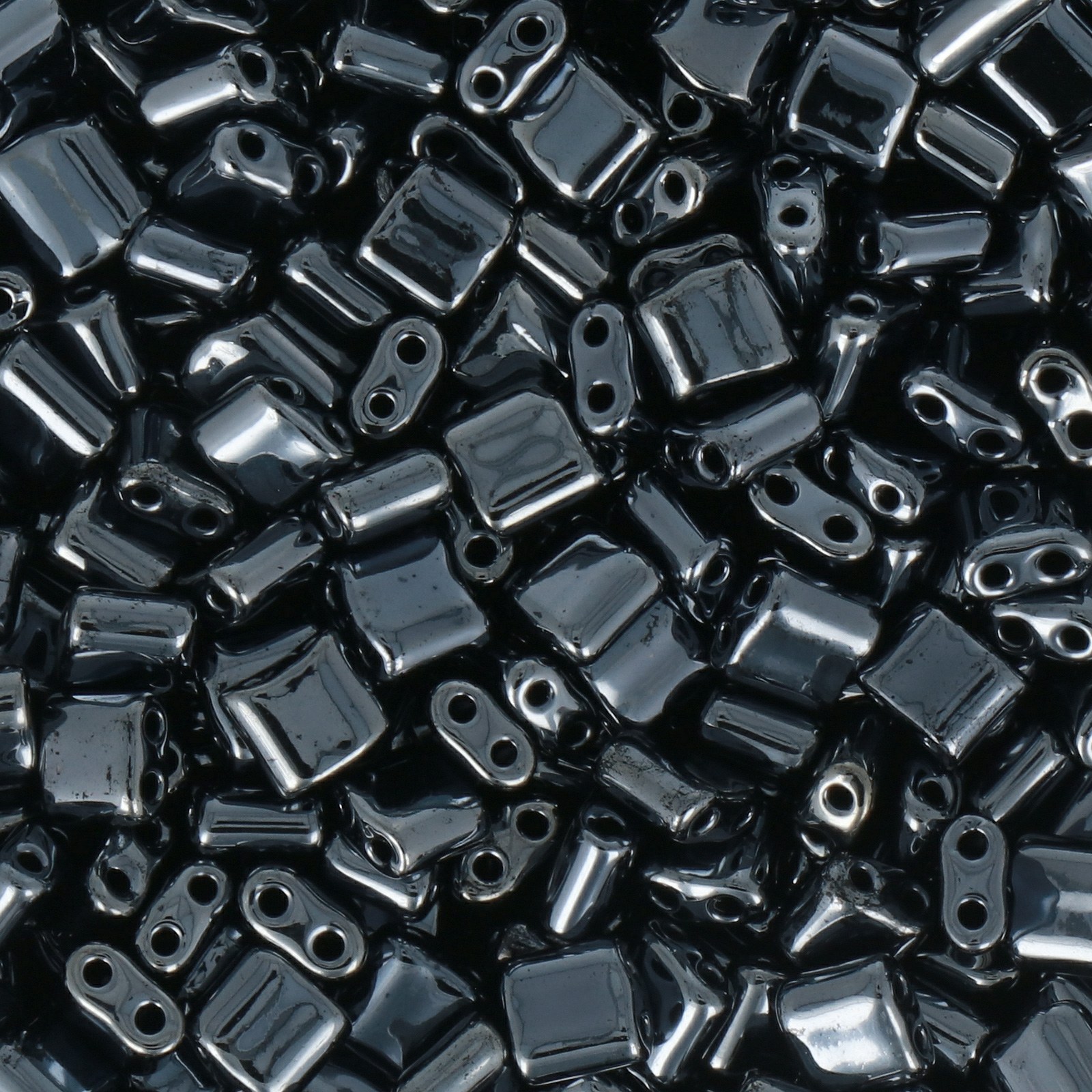 karo preciosa beads jet hematite 5mm | 20gr