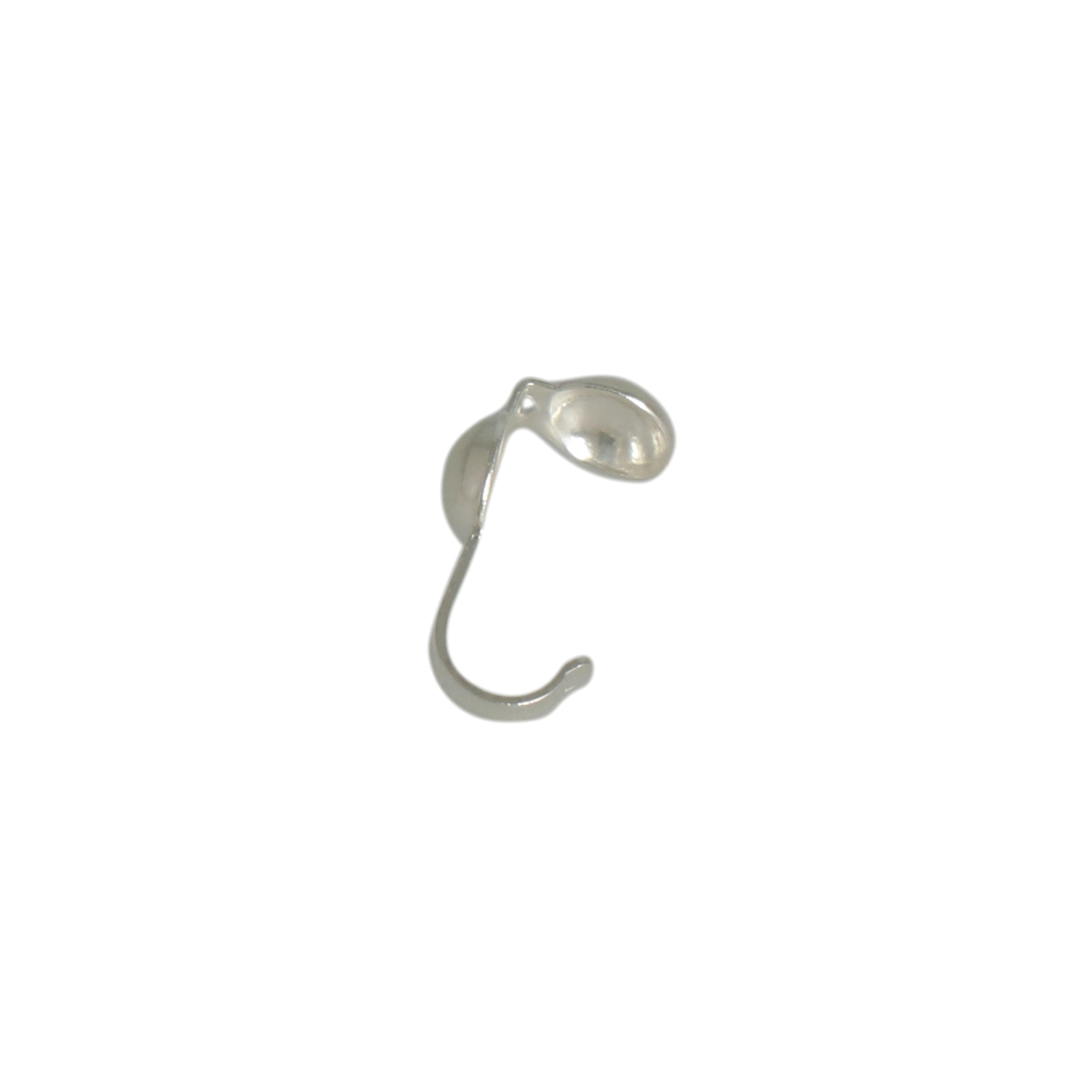 sterling silver clamshell bead tip 3,5mm | 4pc