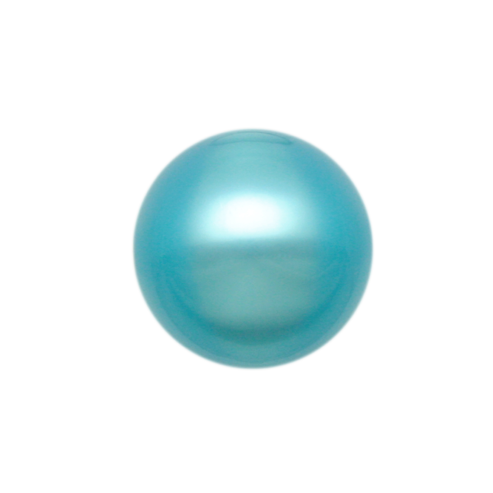 perle polaris glänzend - runde hellblau 16mm | 2st