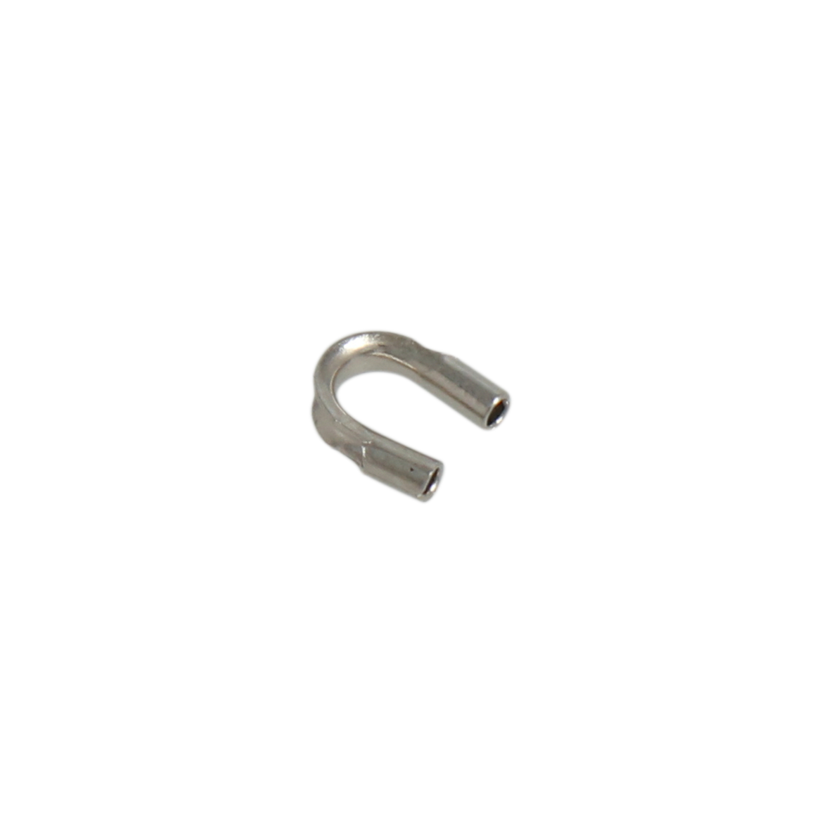 rhodium silver plated wire protectors - wire thickness 0,8mm | 24pc