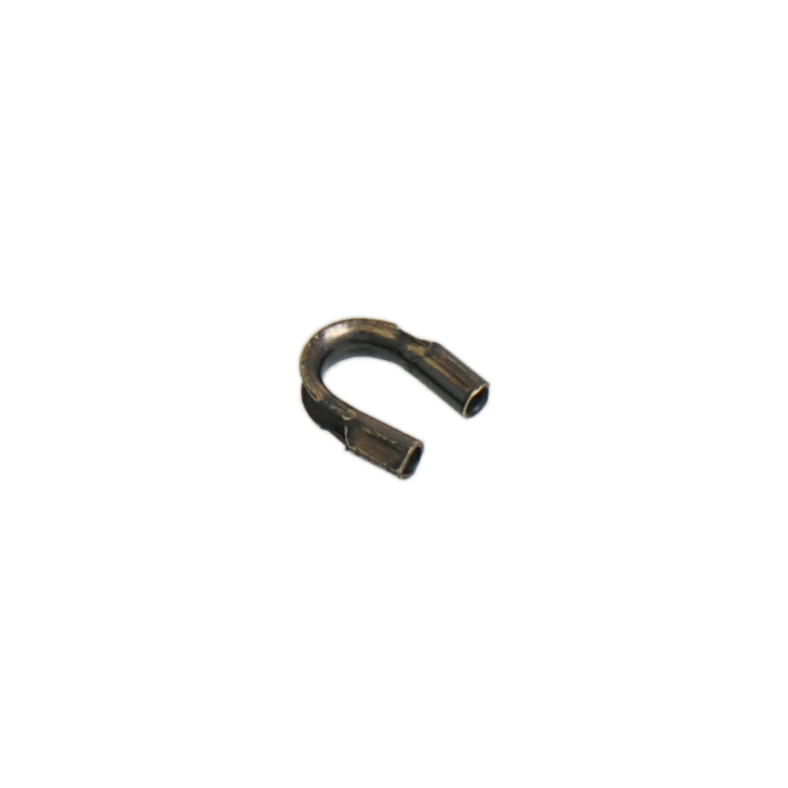 antique bronze plated wire protectors - wire thickness 0,5mm | 24pc