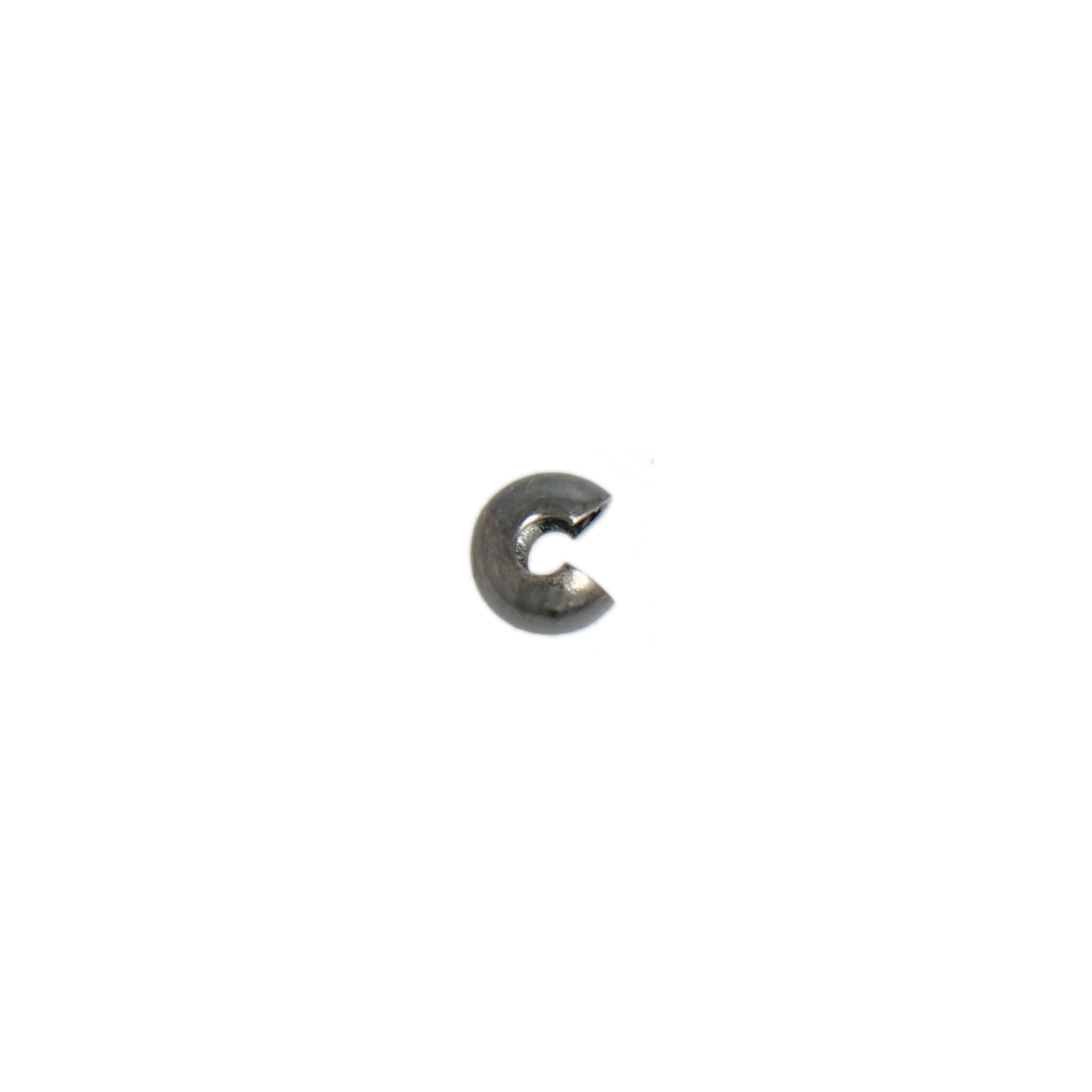 gunmetal plated crimp bead cover 3mm | 72pc