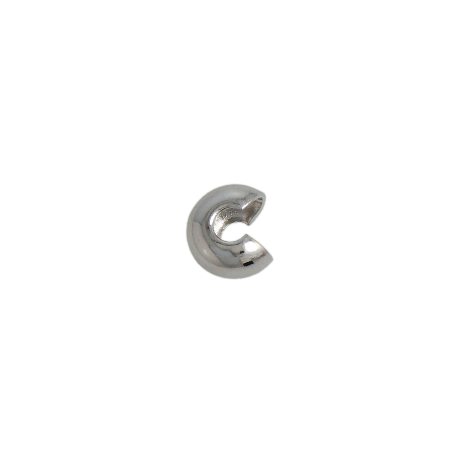kaschierperle rhodium versilbert 5mm | 24st