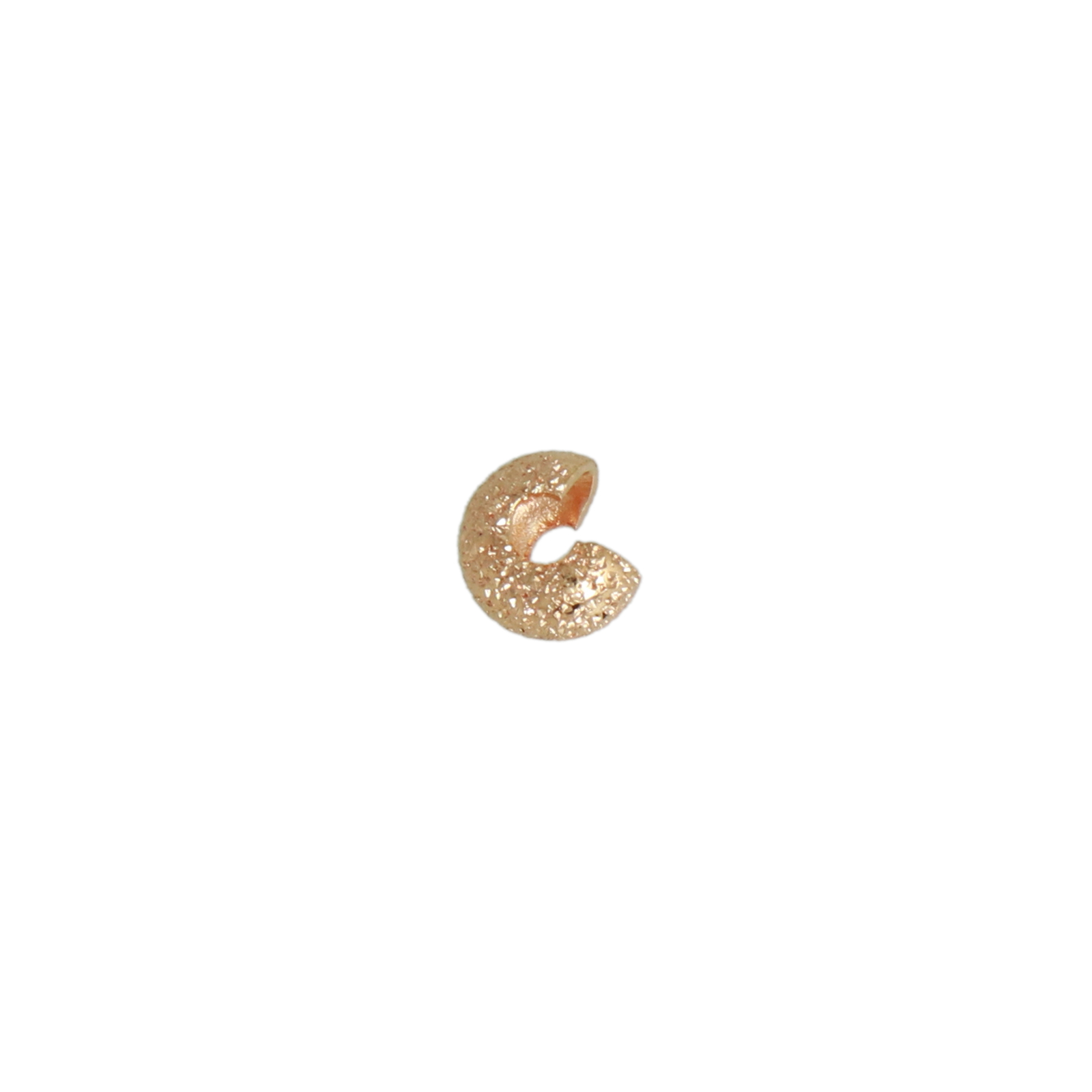 gold plated stardust crimp bead cover 4mm | 24pc