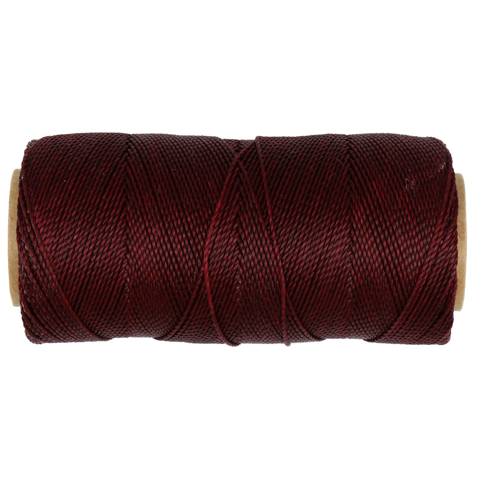 linhasita waxed polyester cord - cherry black (630) 1mm - 100gr spool (aprox. 180mt) | 1pc