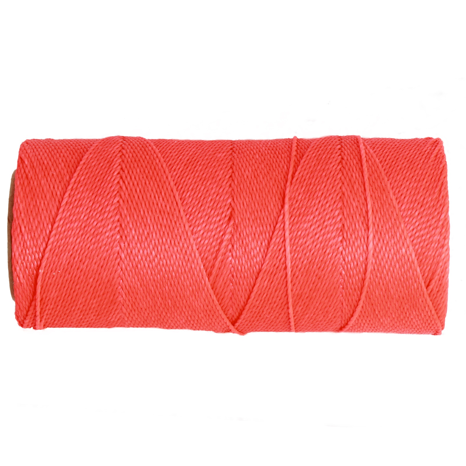 linhasita waxed polyester cord - neon coral (394) 1mm - 100gr spool (aprox. 180mt) | 1pc