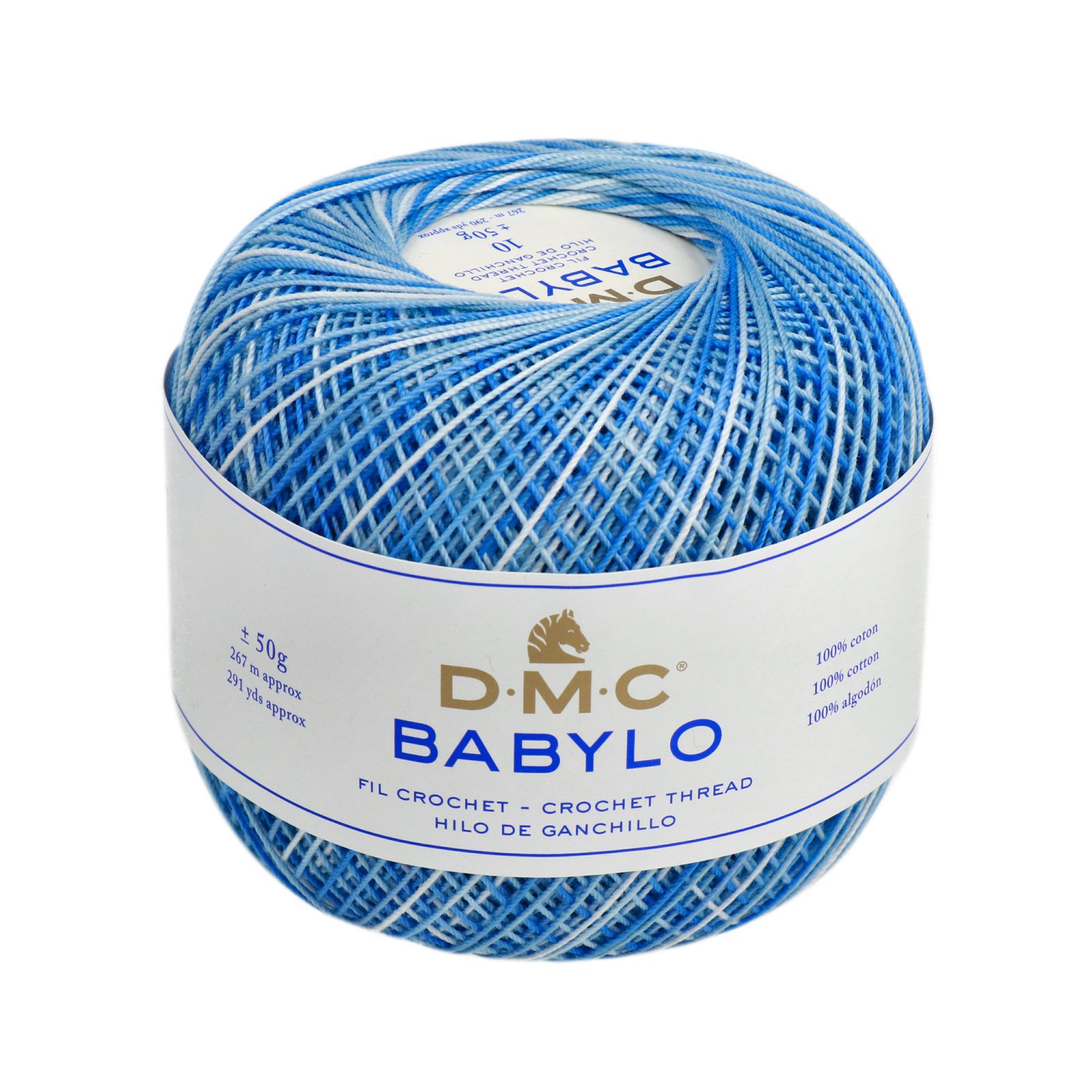 babylo 10 dmc crochet thread - sea blue (93) - 50gr (267mt) | 1pc