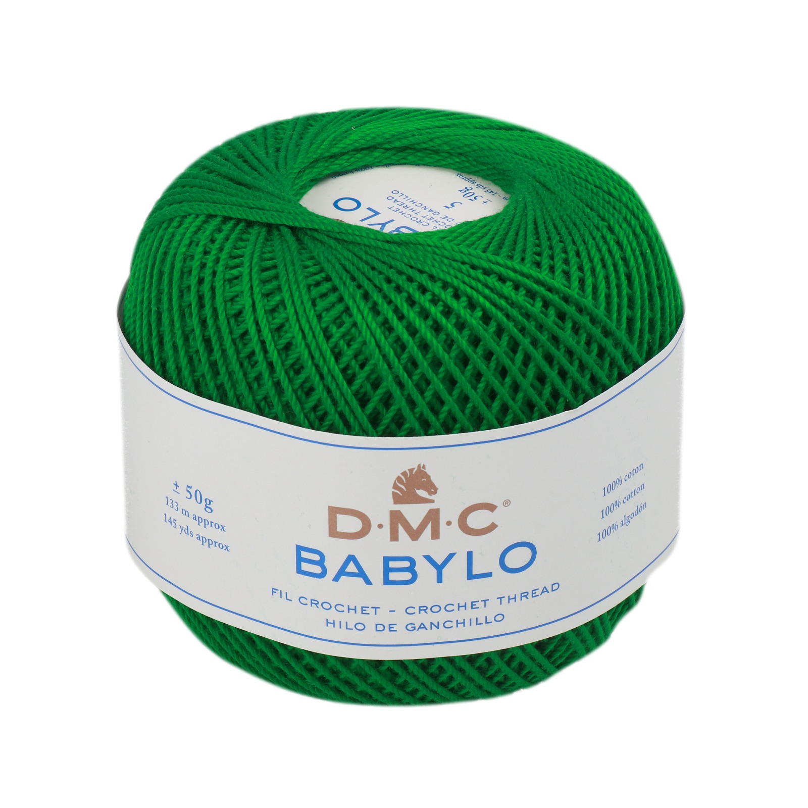 babylo 5 dmc crochet thread - green (699) - 50gr (133mt) | 1pc
