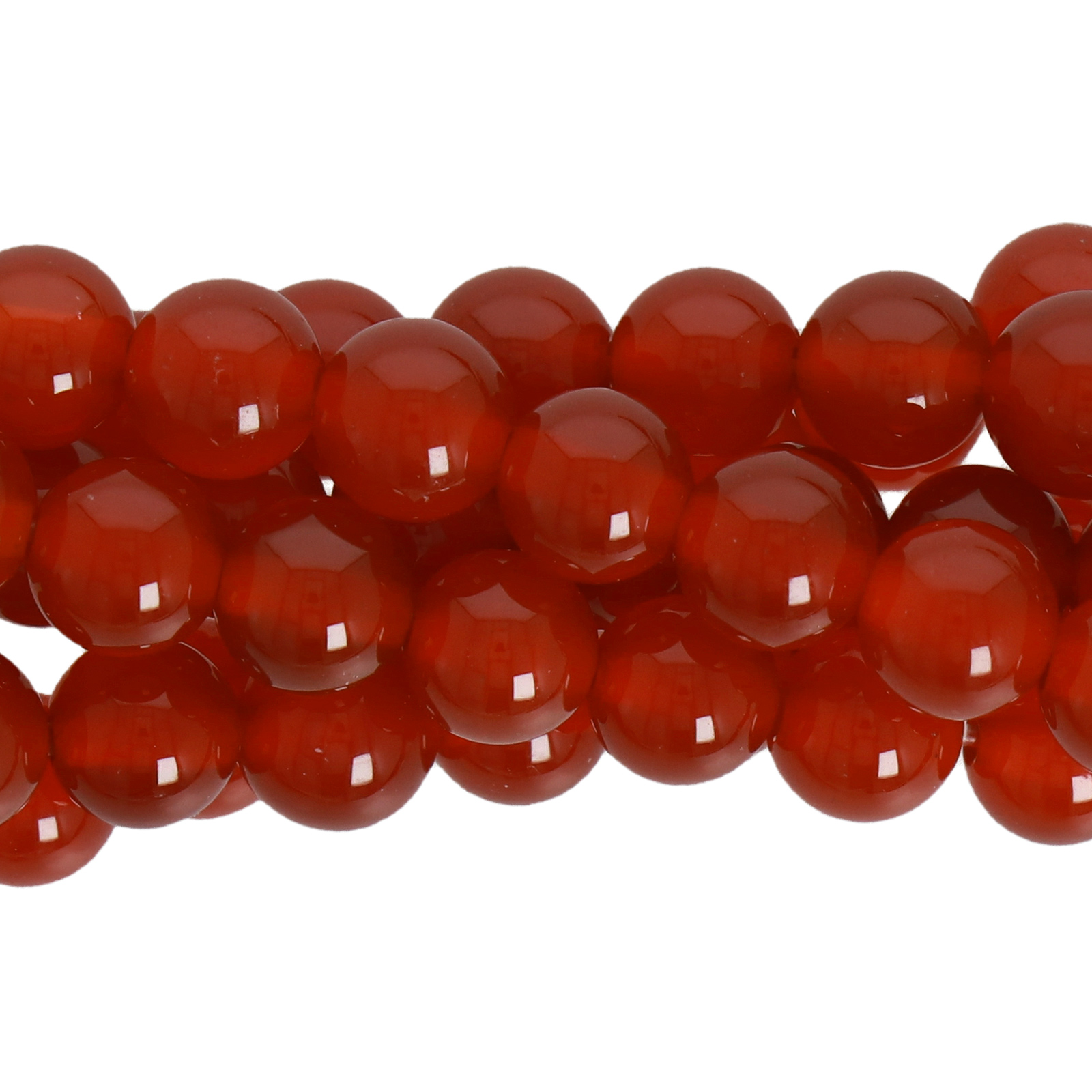 rot achat glatt runde 6mm | strang 38/40cm