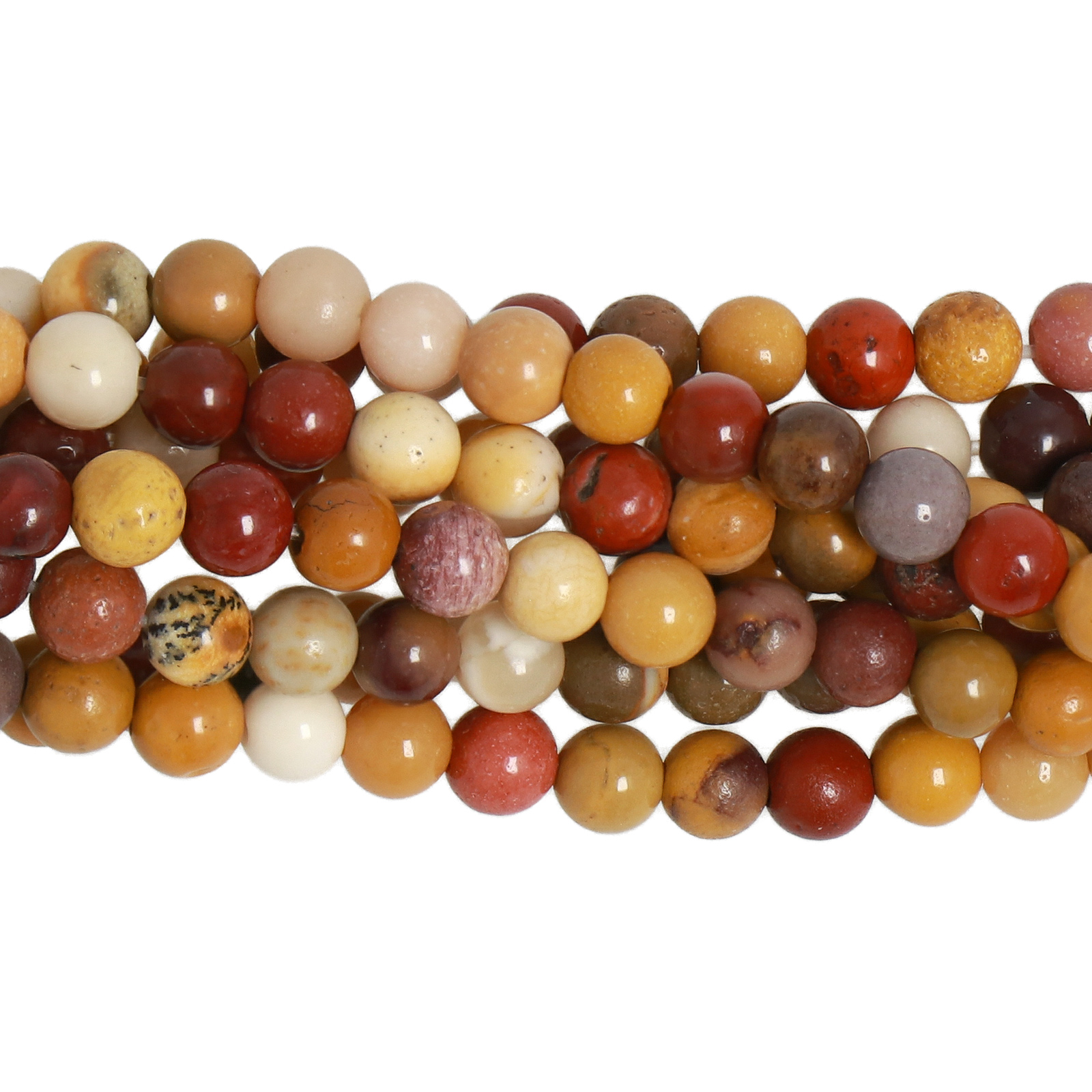 mookaite smooth round 4mm | 15/16-inch strand