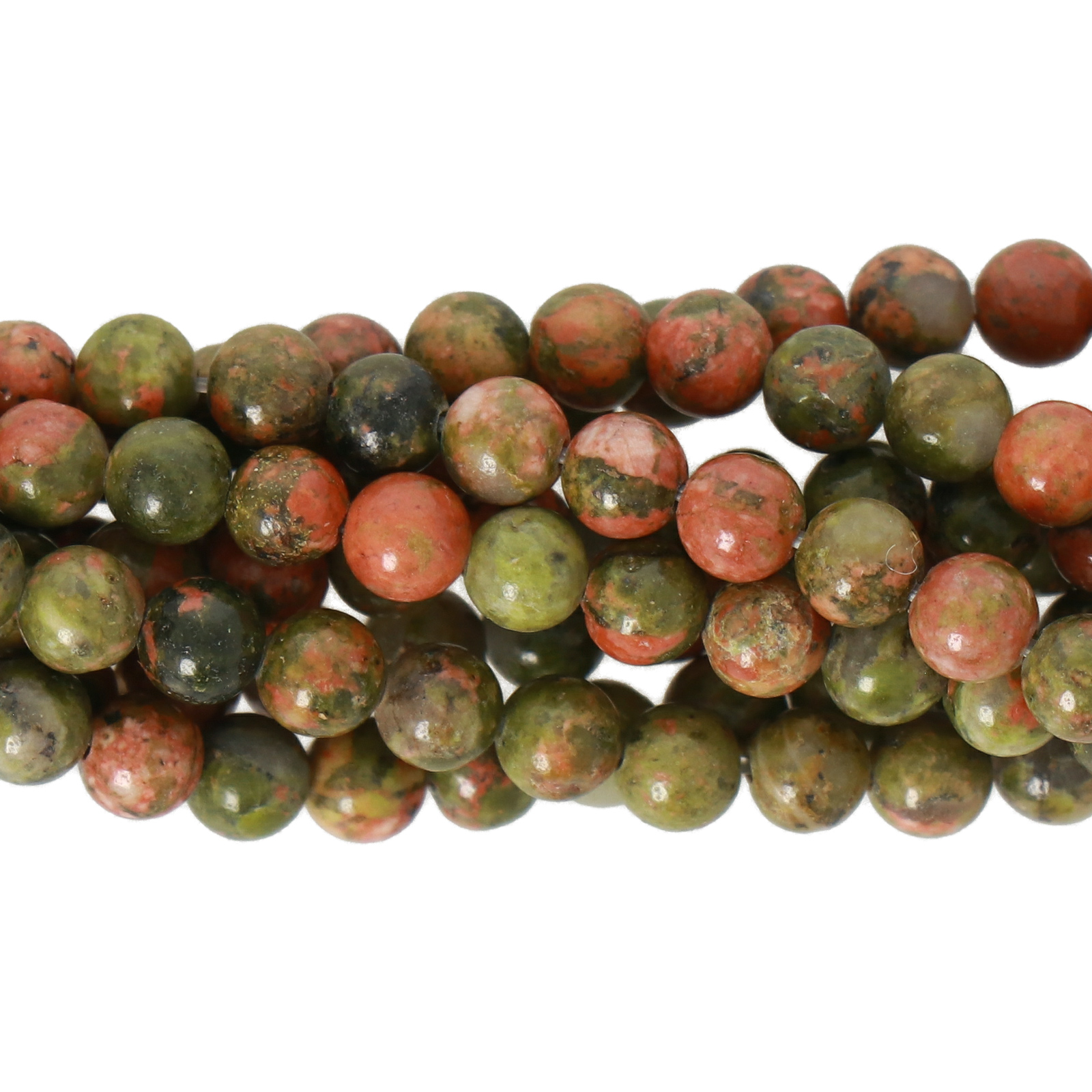 unakite glatt runde 4mm | strang 38/40cm