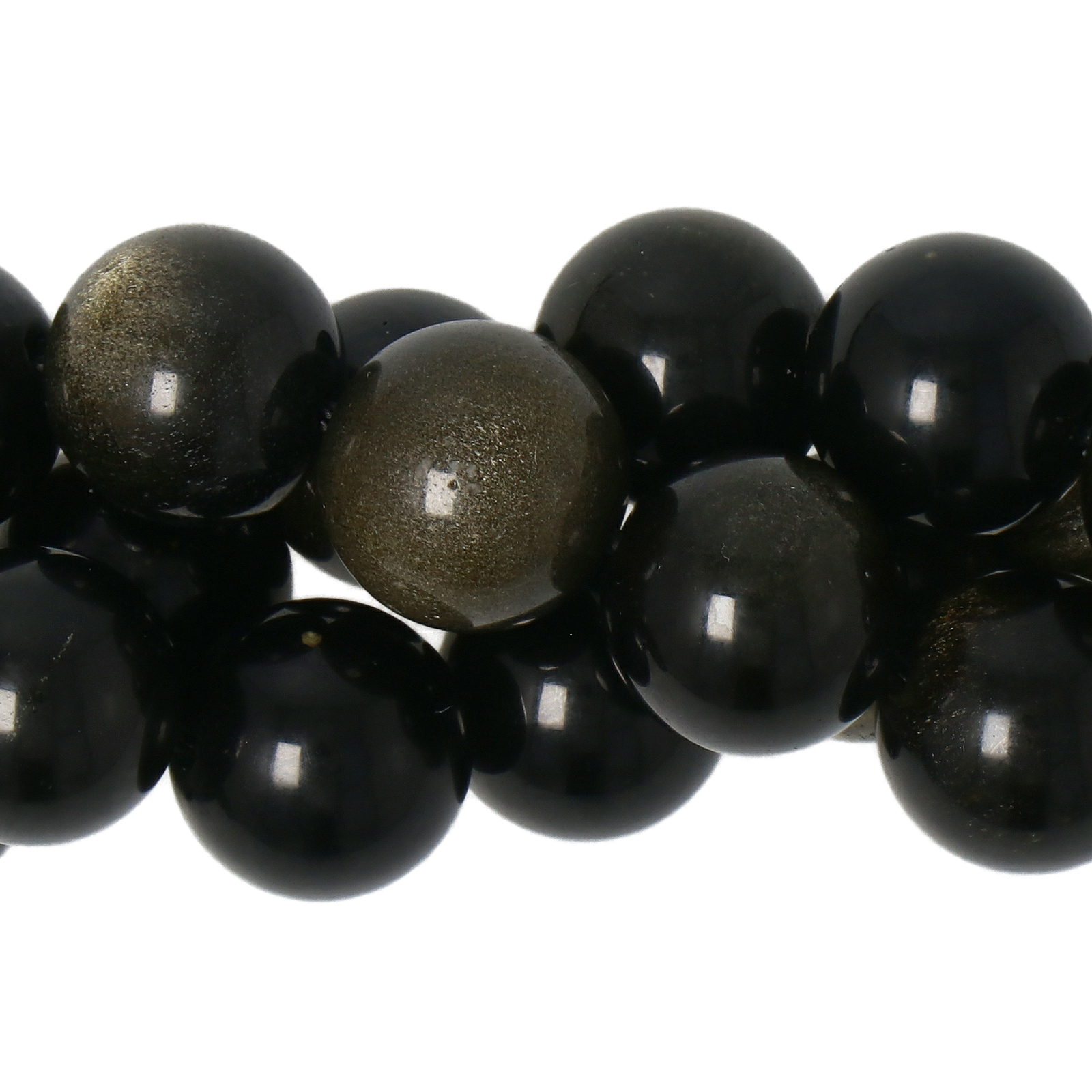 goldobsidian glatt runde 10mm | strang 38/40cm