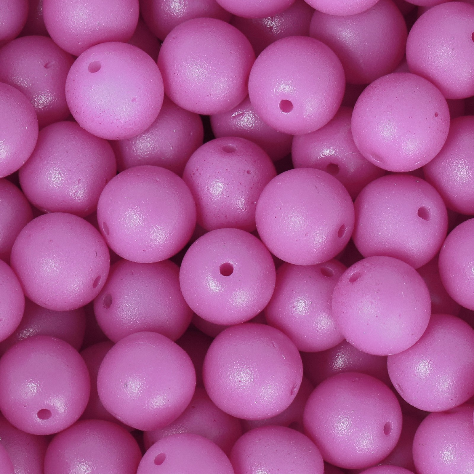 czech glass druk beads - opaque cyclamen round 8mm | 25pc