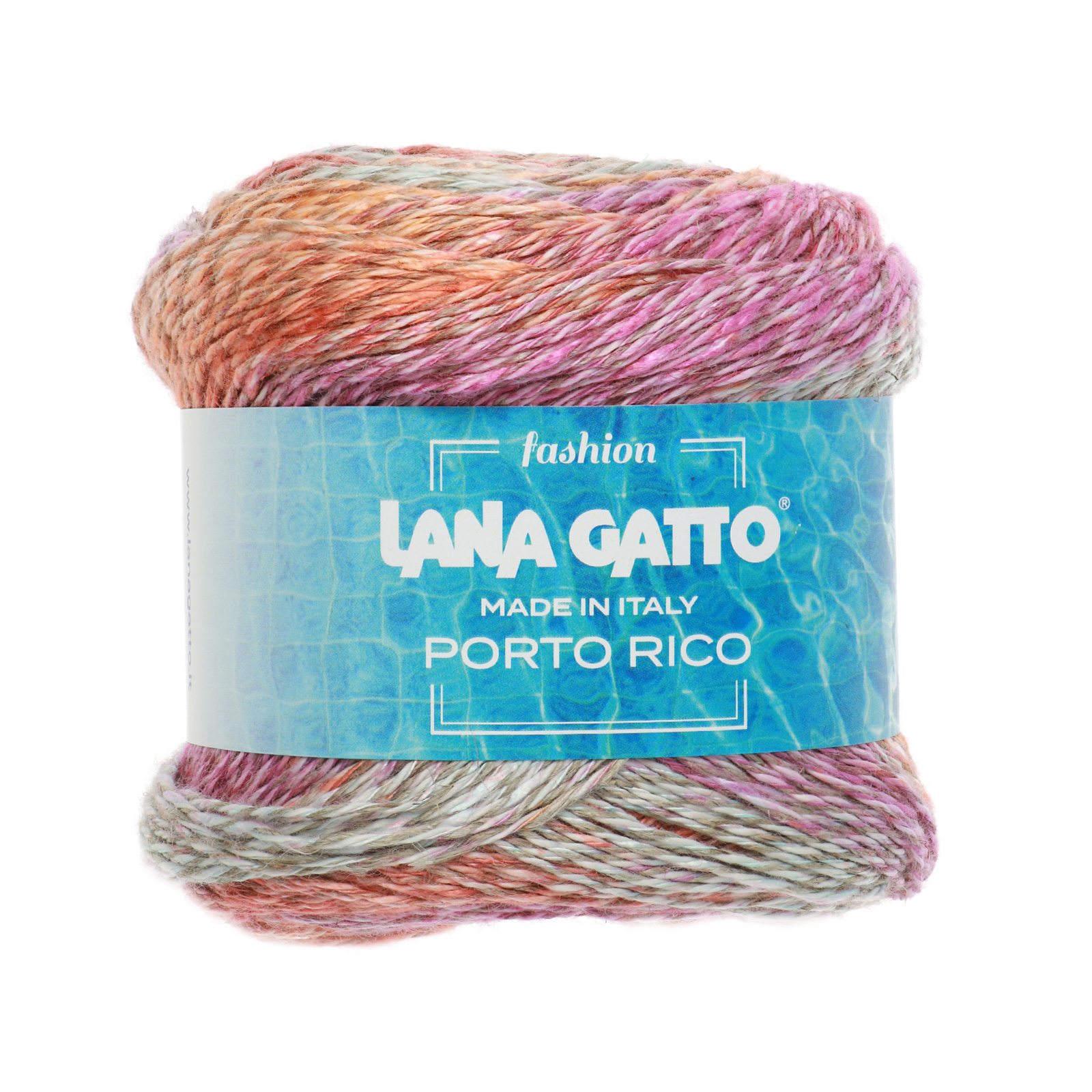 lana gatto porto rico - orange mix (30451) - 100gr (300mt) | 1pc