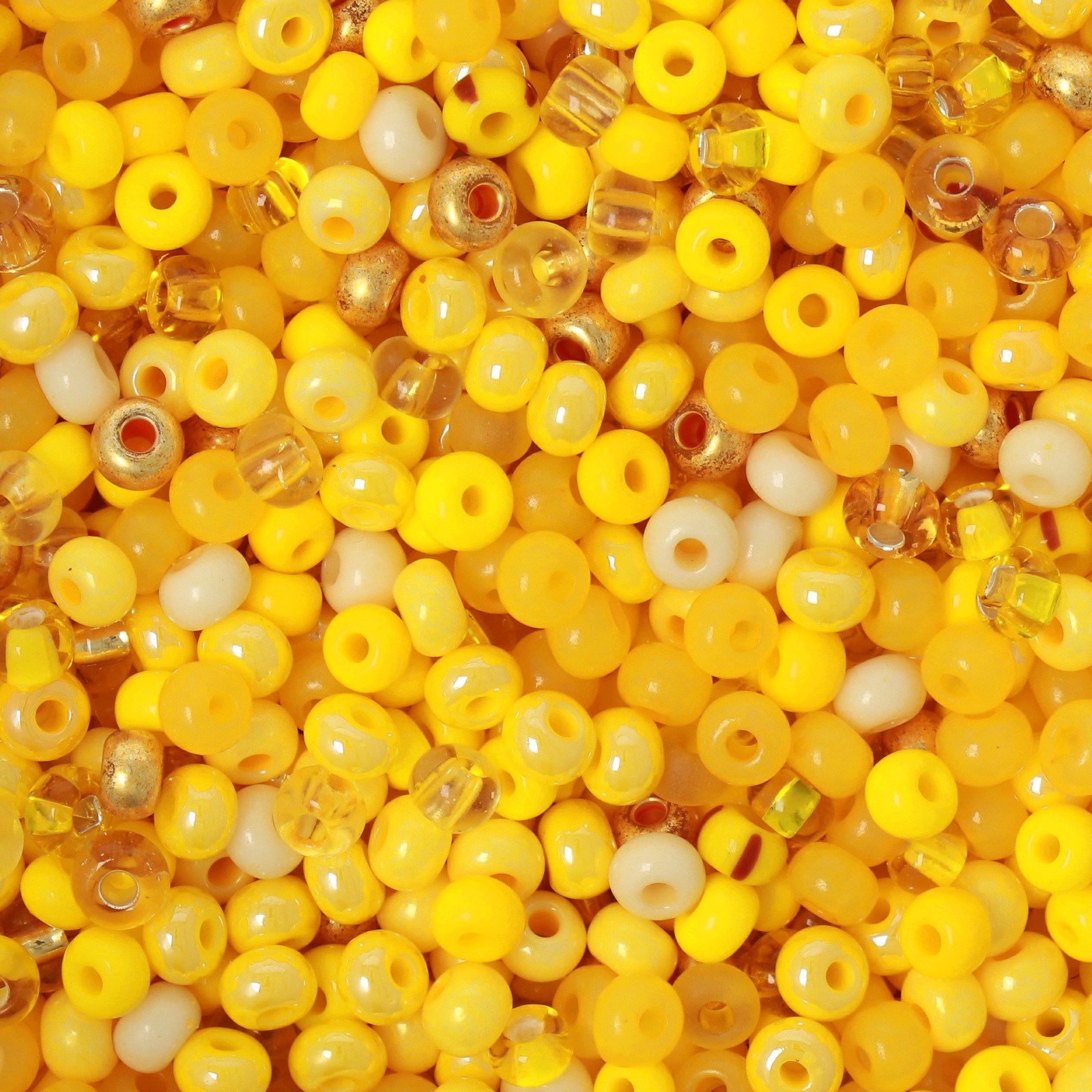 Perline In Cristallo Ceco Rubyca 6mm - Rotonde Pressate, Colore Giallo Chiaro, 1 Filo Da 40cm (circa 64 Pezzi) Per Creazione Gioielli Fai Da Te