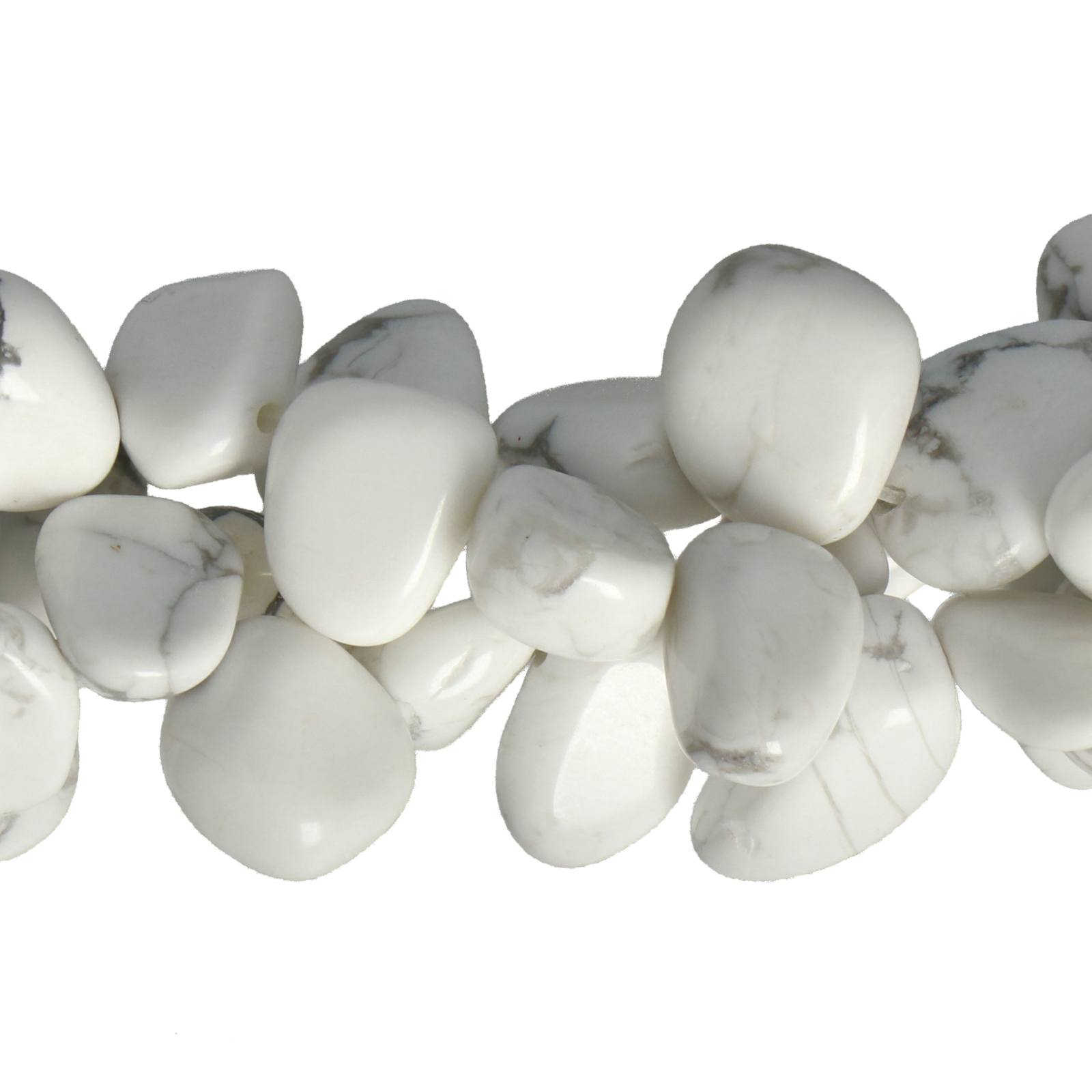 howlite side-drilled nugget 10-12mm | strang 38/40cm