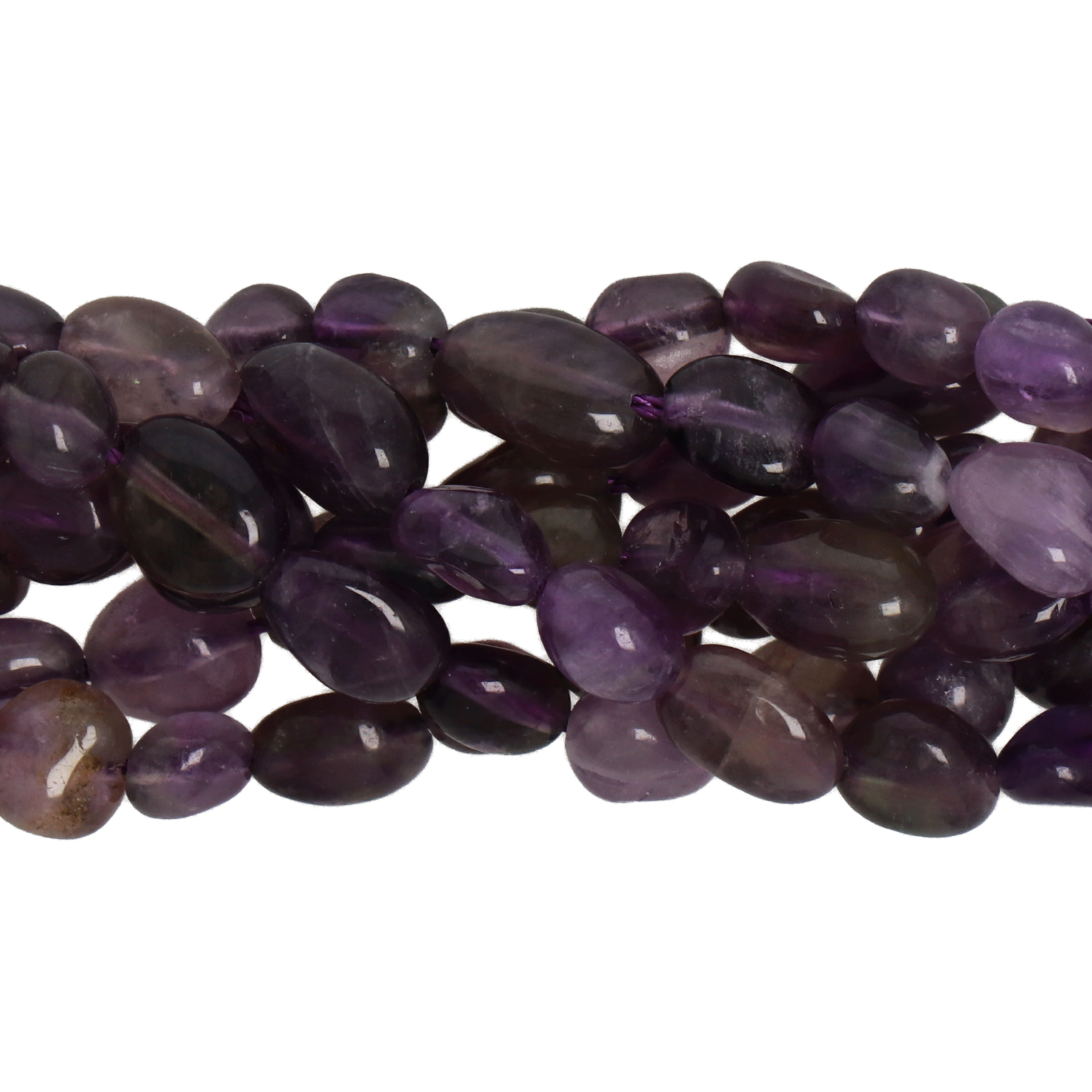 amethyst multicolor nugget 6-8mm aprox. | 15/16-inch strand