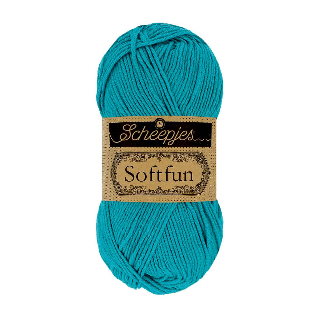 scheepjes softfun - dark turquoise (2511) - 50gr (140mt) | 1pc