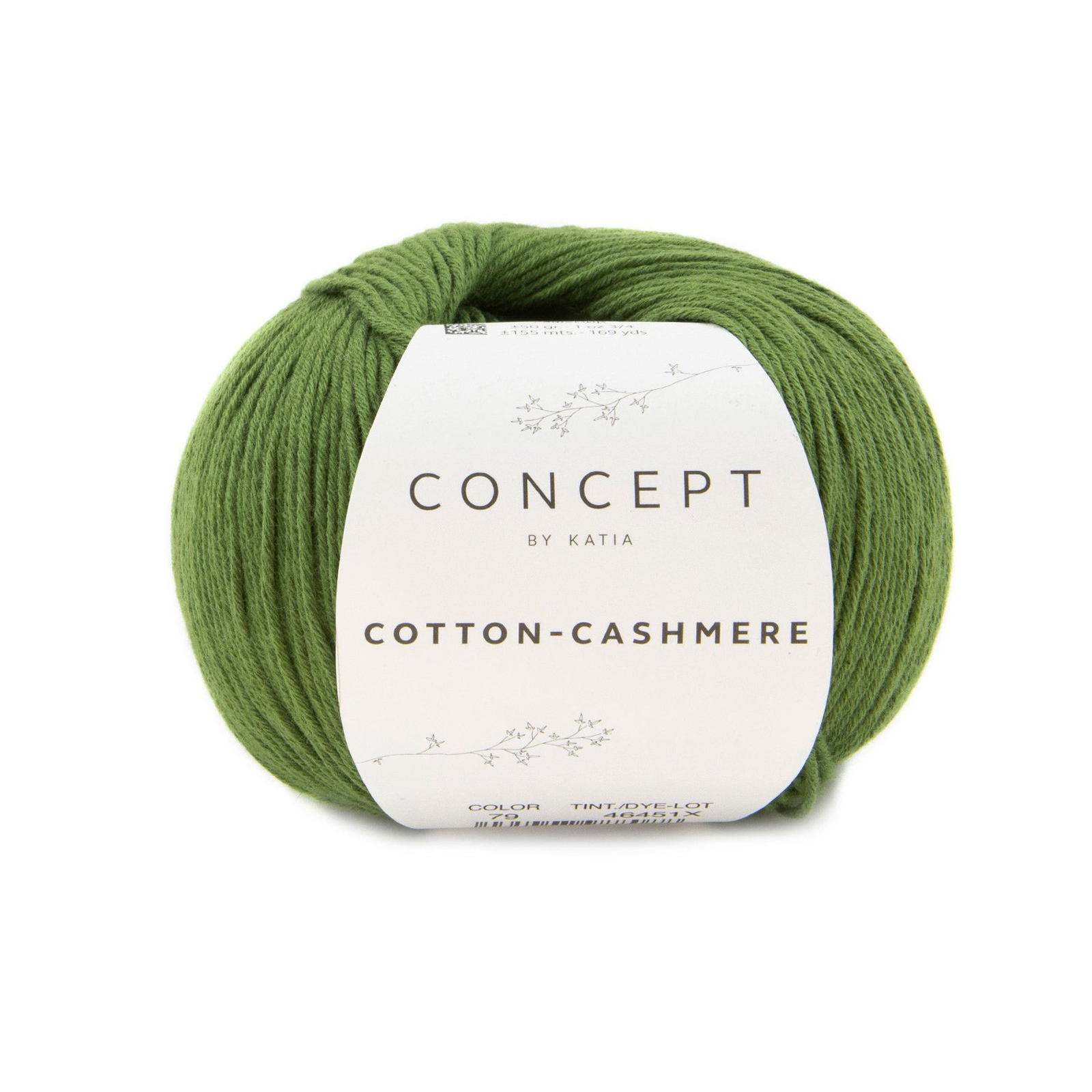 katia cotton cashmere - pine green (79) - 50gr (155mt) | 1pc