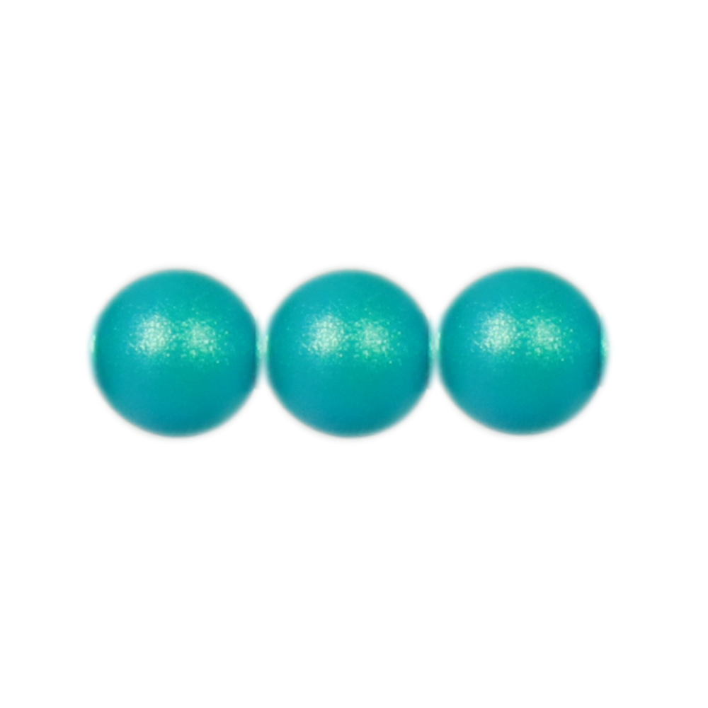 round pearl (5810) iridiscent dark turquosie 3mm | 40pc