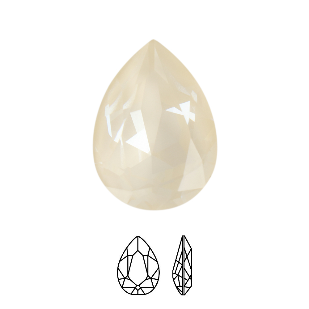 pear fancy stone (4320) linen ignite 18x13mm | 1pc