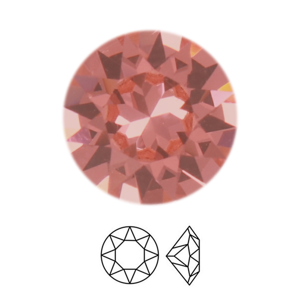 chaton (1088) rose peach ss39 (8,16-8,41mm) | 4pc