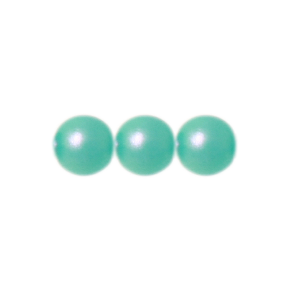 round pearl (5810) iridiscent light turquosie 2mm | 40pc