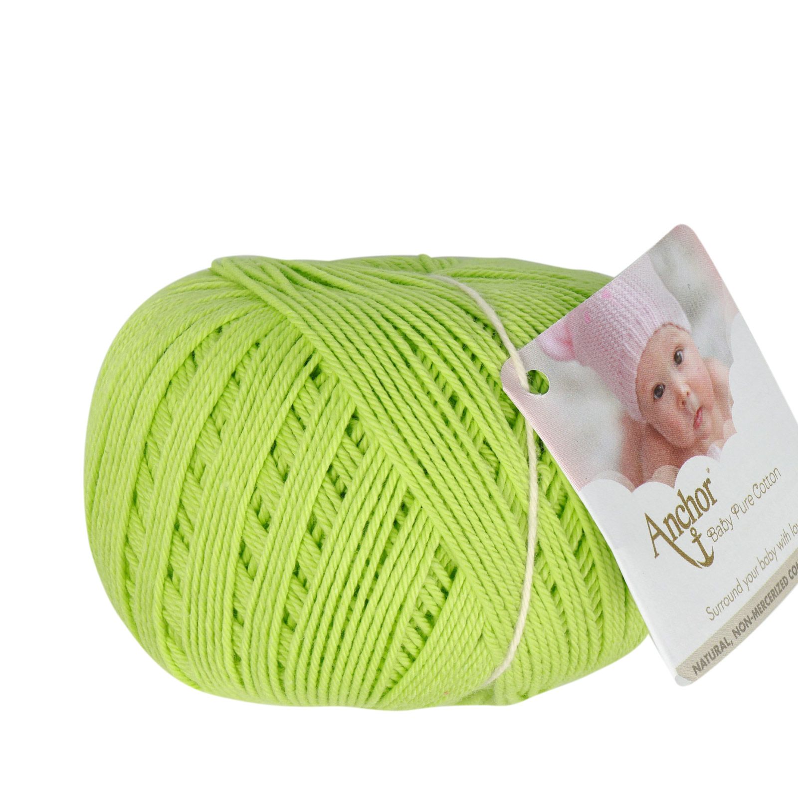 anchor baby pure cotton - lime green (00253) - 50gr (165mt) | 1pc