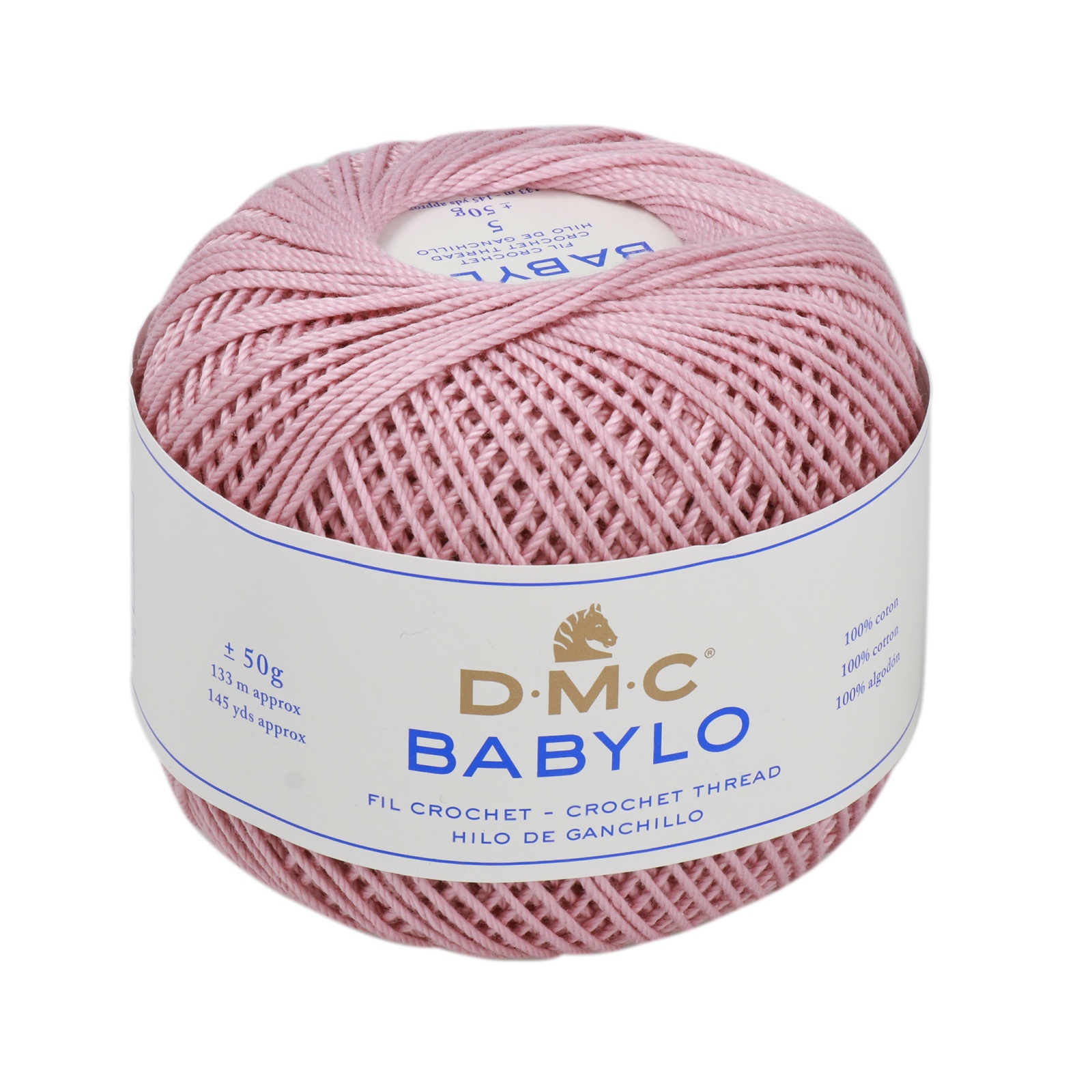 babylo 5 dmc crochet thread - pink (778) - 50gr (133mt) | 1pc