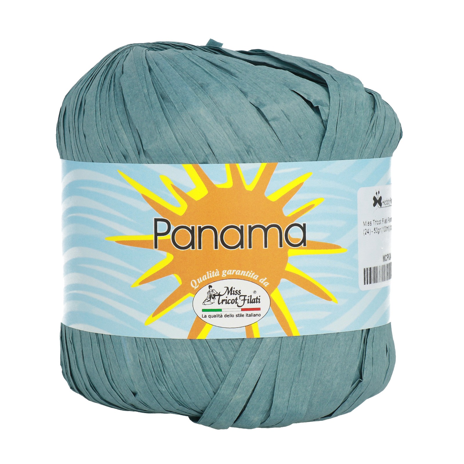 miss tricot filati - raffia panama sage (24) - 50gr (100mt) | 1pc