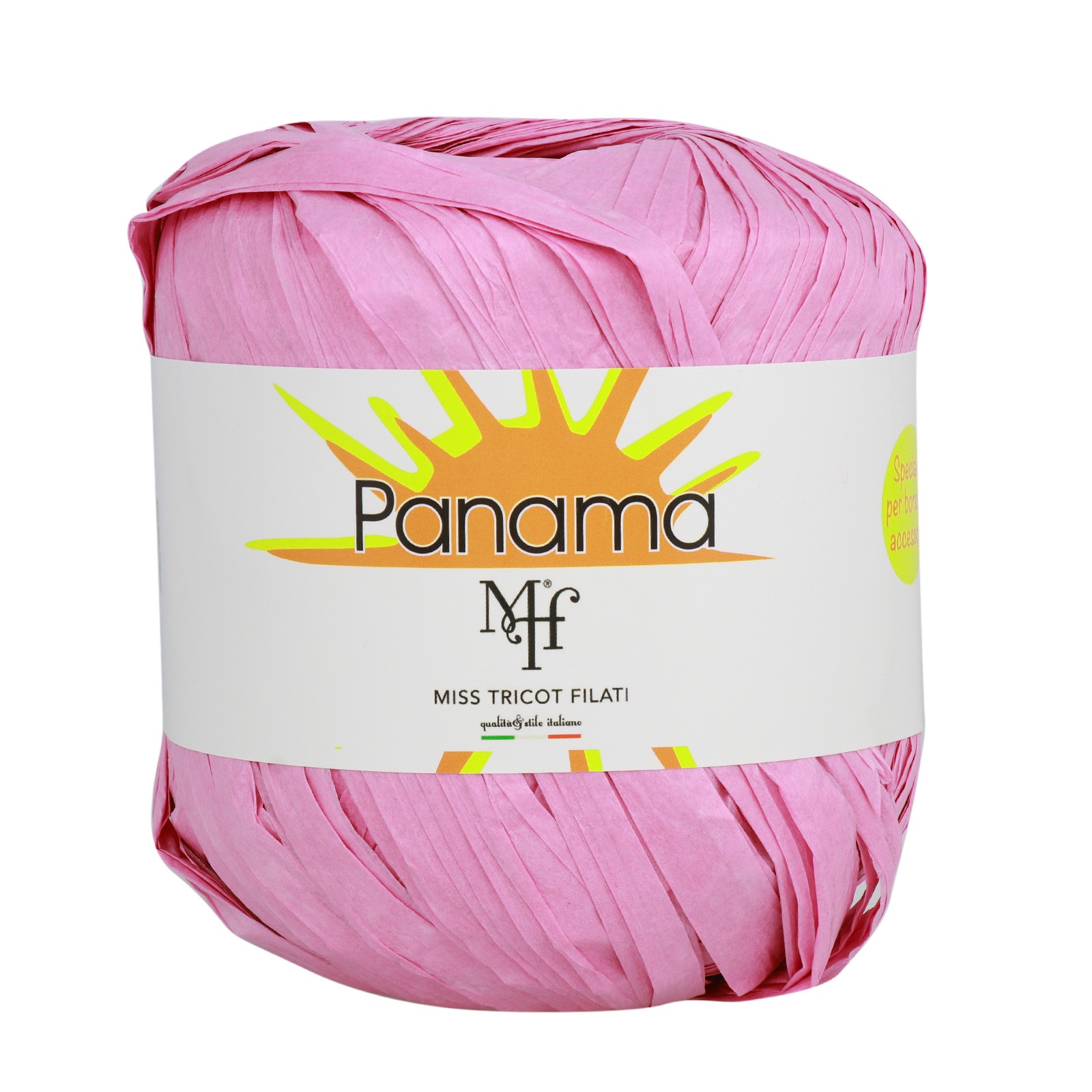 miss tricot filati - raffia panama cyclamen (25) - 50gr (100mt) | 1pc