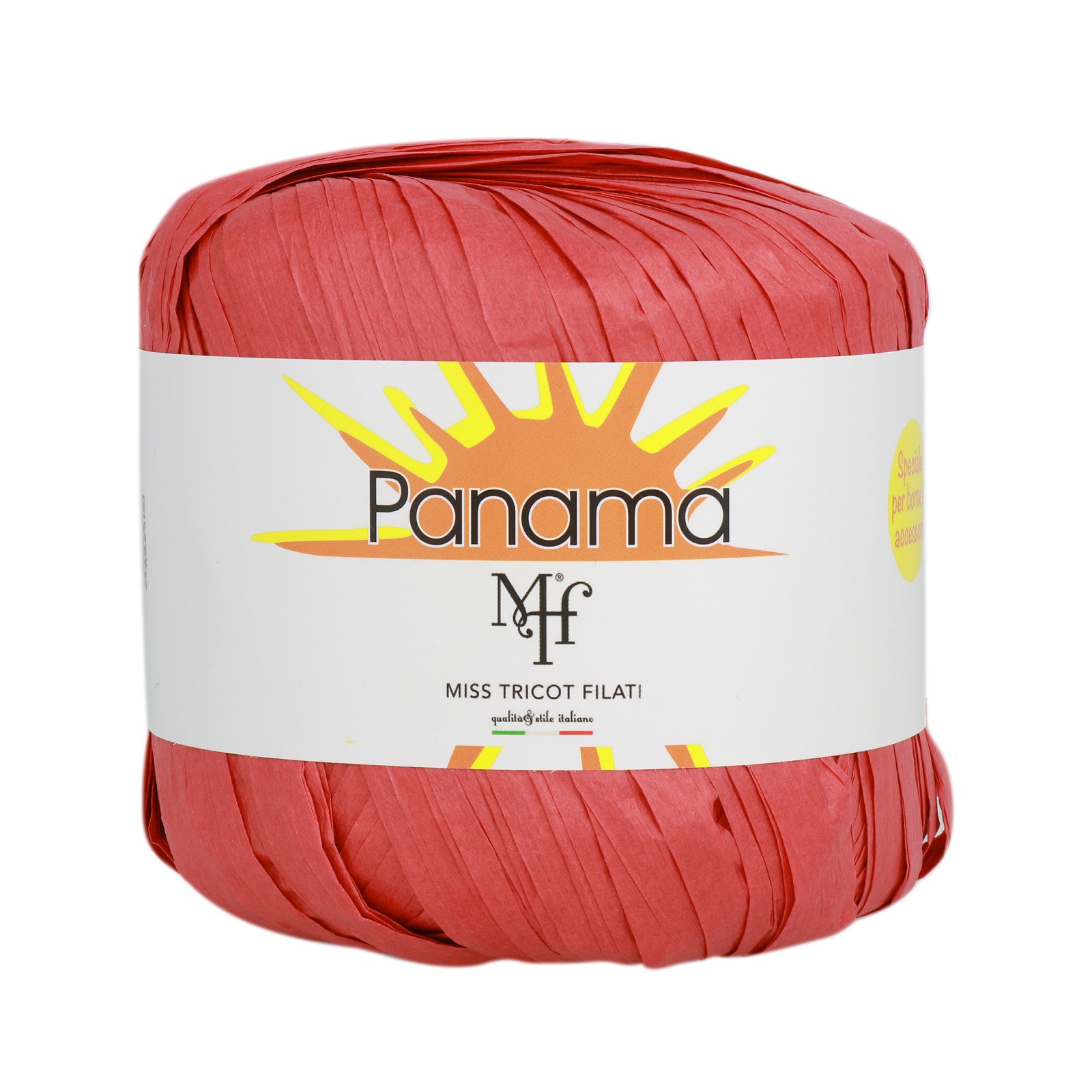 miss tricot filati - raffia panama red (29) - 50gr (100mt) | 1pc