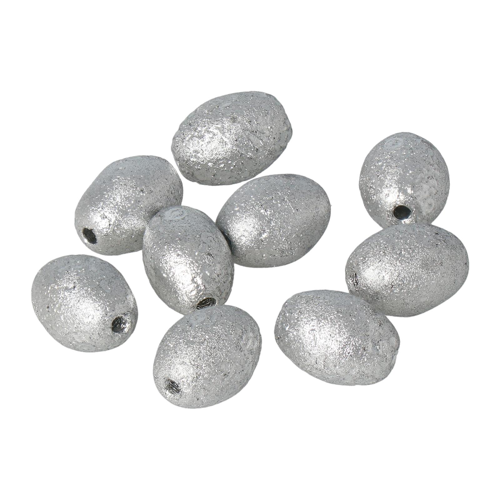 pressed czech glass beads - etched silver olive 13x10mm | 6pc