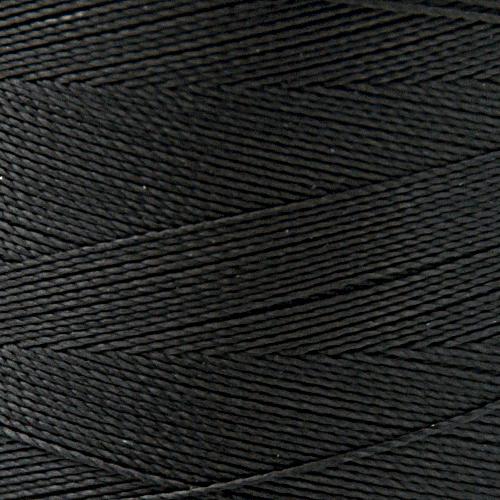 black polyester thread - size 0,40mm - 600mt spool | 1pc