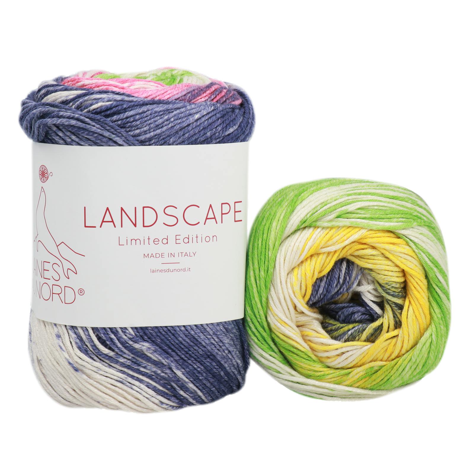 laines du nord landscape - purple/green/fuchsia/yellow (1) - 100gr (280mt) | 1pc