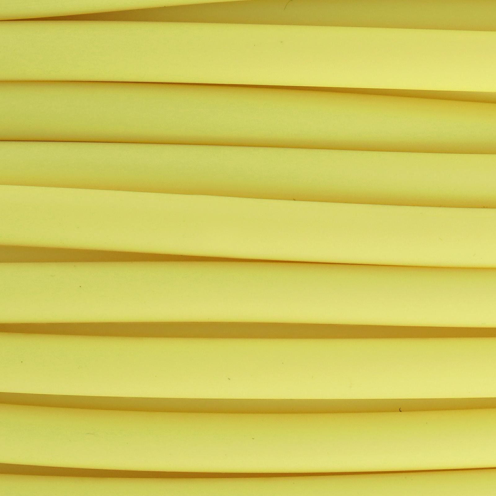pastel yellow hollow rubber cord 4mm | 1mt