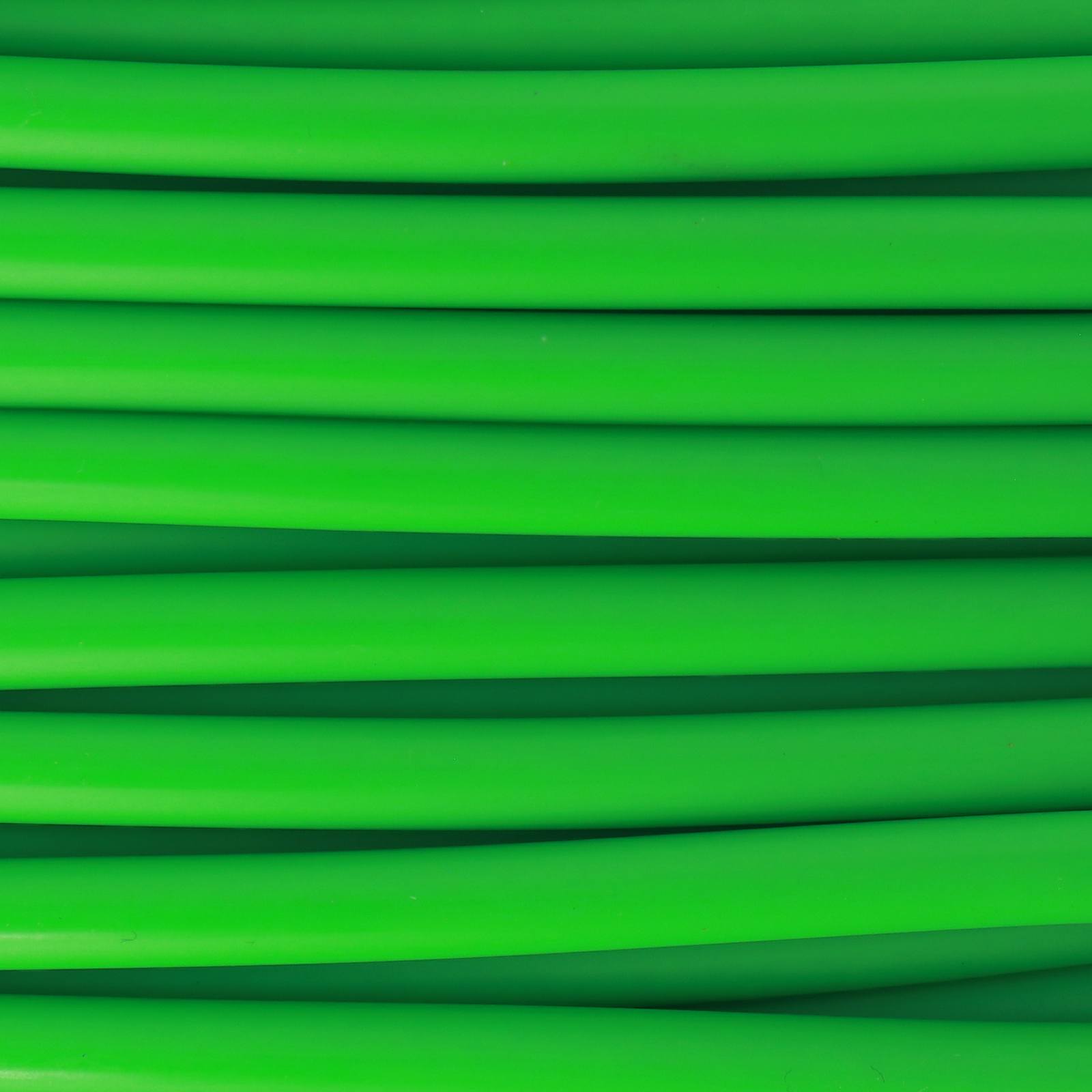green hollow rubber cord 4mm | 1mt