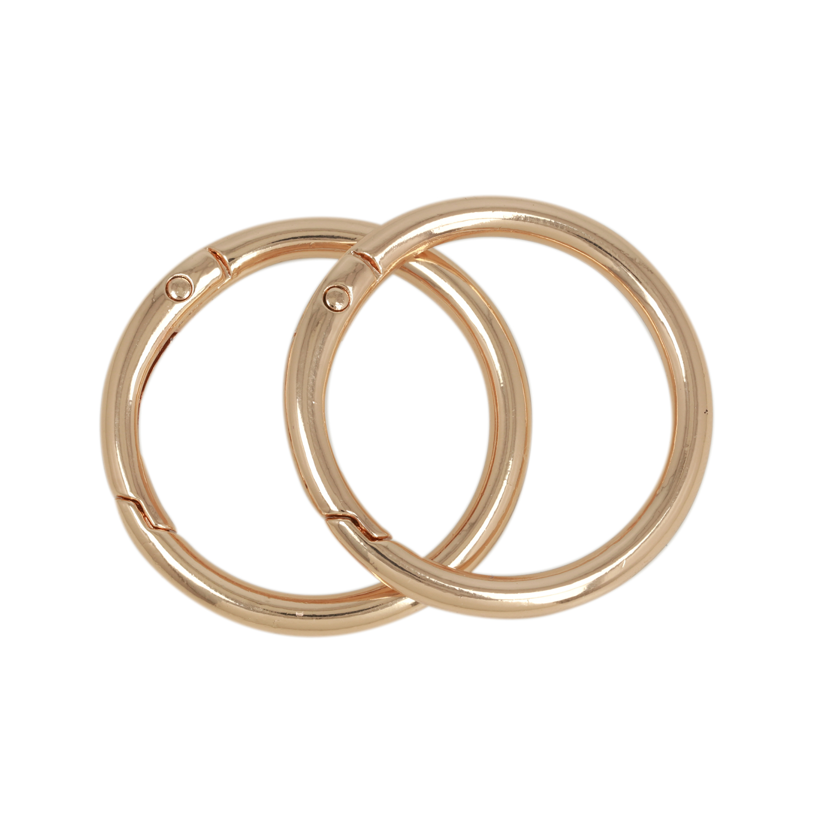 diy bag diy taschen gold carabiner round 39mm | 2pc