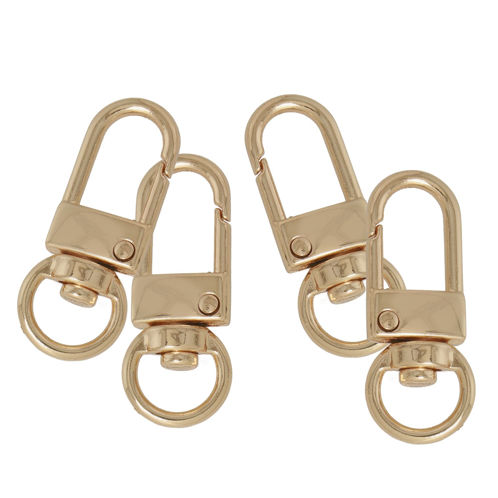 diy bag diy taschen gold carabiner 33x12mm (inner 10mm) | 4pc