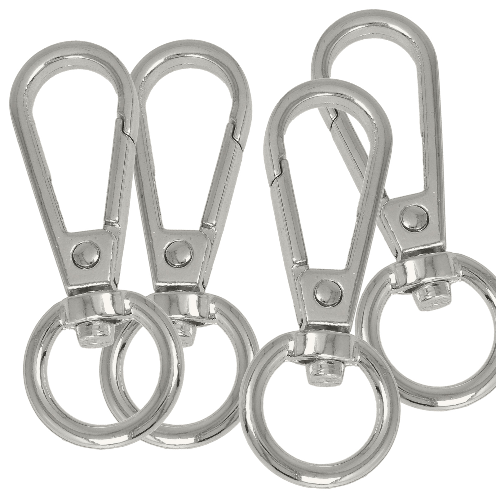 diy bag silver carabiner 45x15mm (inner 13mm) | 4pc