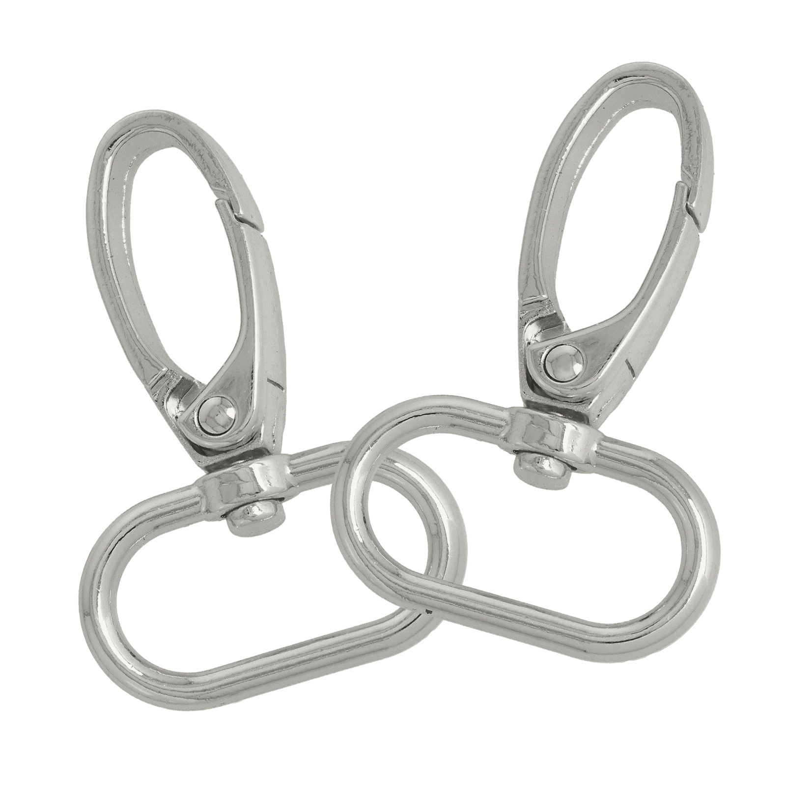 diy bag silver carabiner 47x13mm (inner 31x18mm) | 2pc