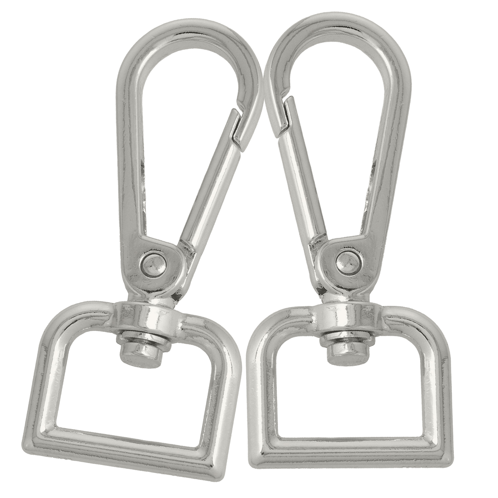 diy bag silver carabiner 60x20mm (inner 27x21mm) | 2pc